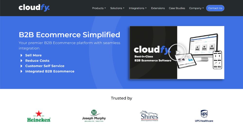 B2B eCommerce Platform Cloudfy