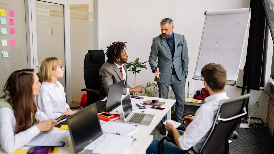 Office Team Having a Meeting in the Room