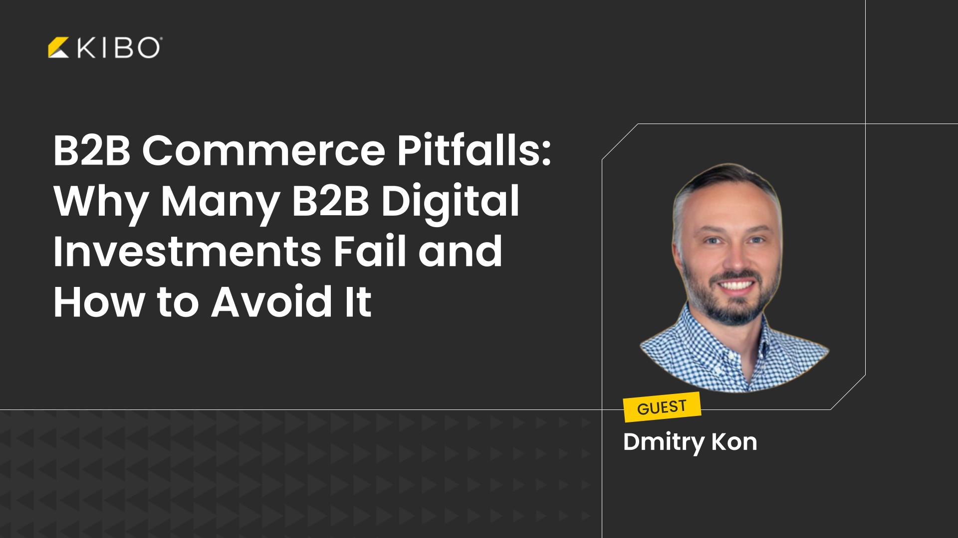 B2B Commerce Pitfalls: Why Many B2B Digital Investments Fail and How to Avoid It 9