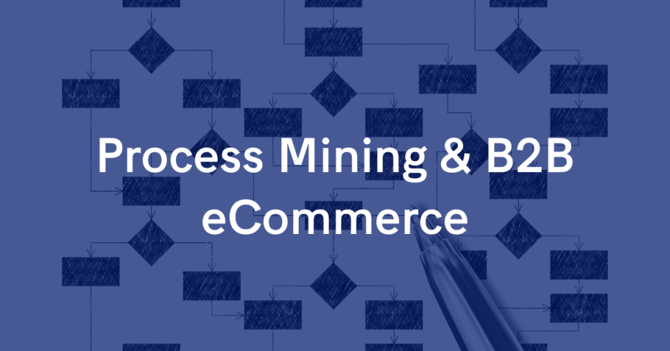 How Process Mining is Revolutionizing B2B eCommerce 36 flowchart image with text: process mining & b2b ecommerce