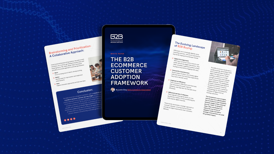 images of a white paper about customer adoption