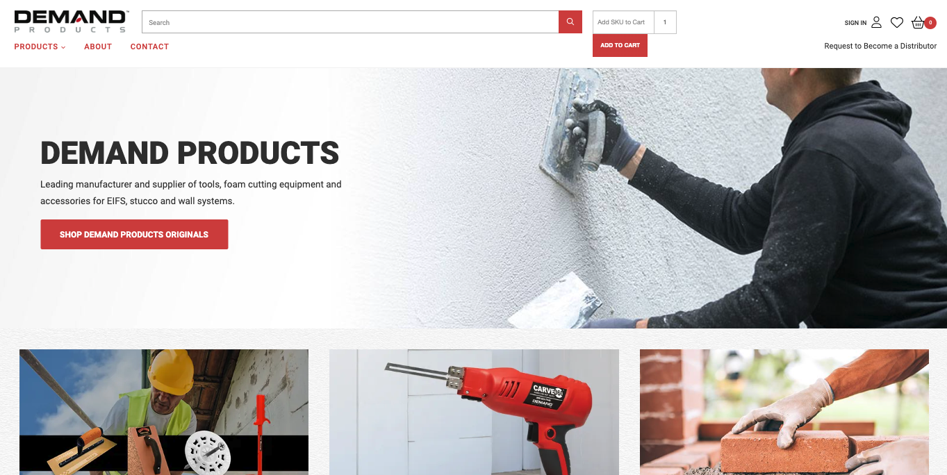 B2B eCommerce Platform Deep Dive: How Nomad eCommerce Supports Real-World Complexity 2 screenshot of a website homepage
