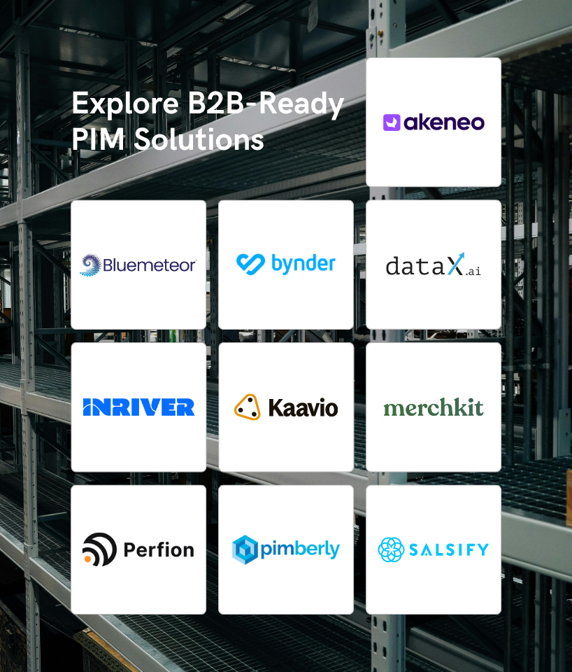 text with: discover b2b-ready PIM solutions