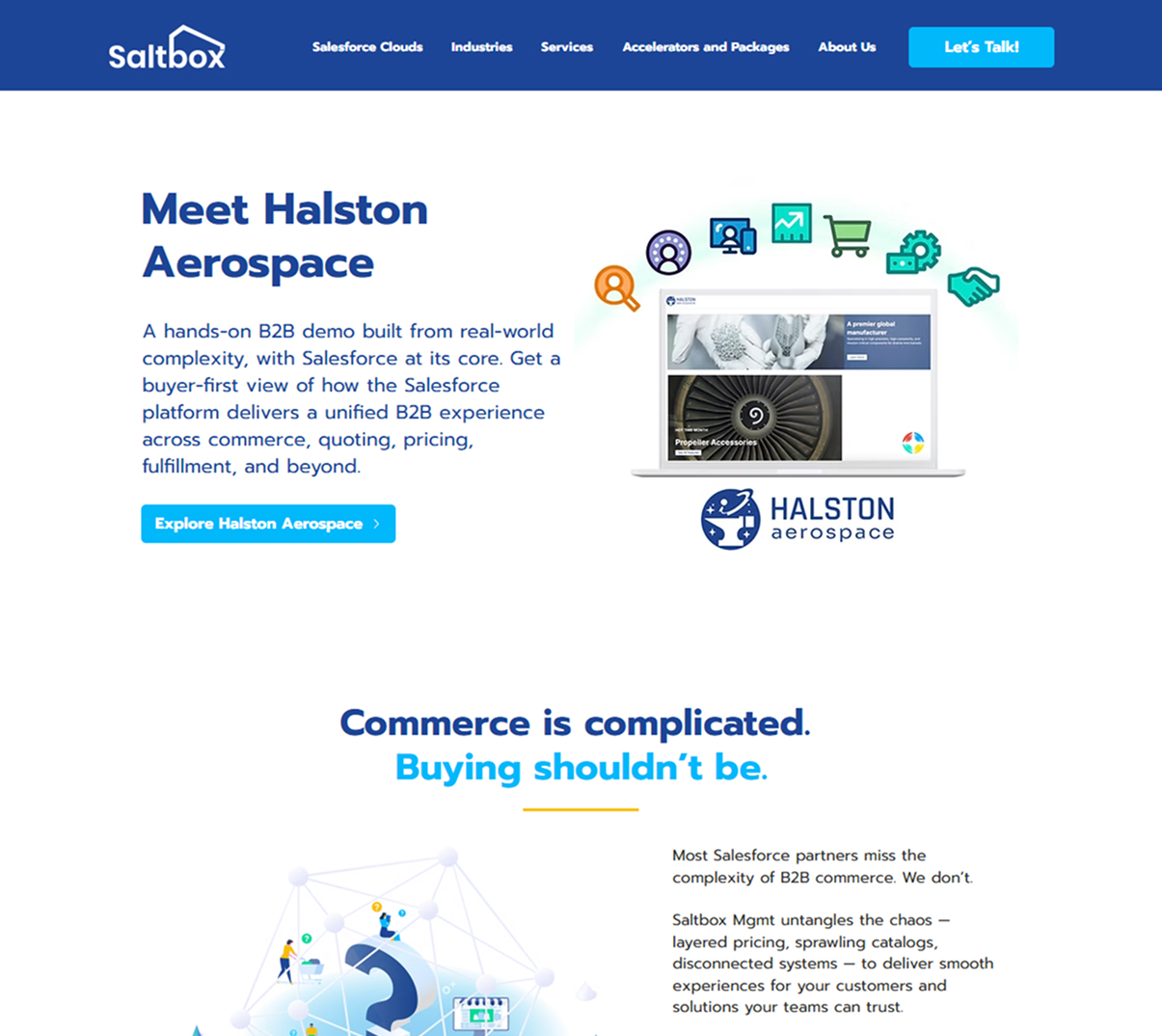 Saltbox Mgmt homepage screenshot Saltbox Mgmt homepage screenshot