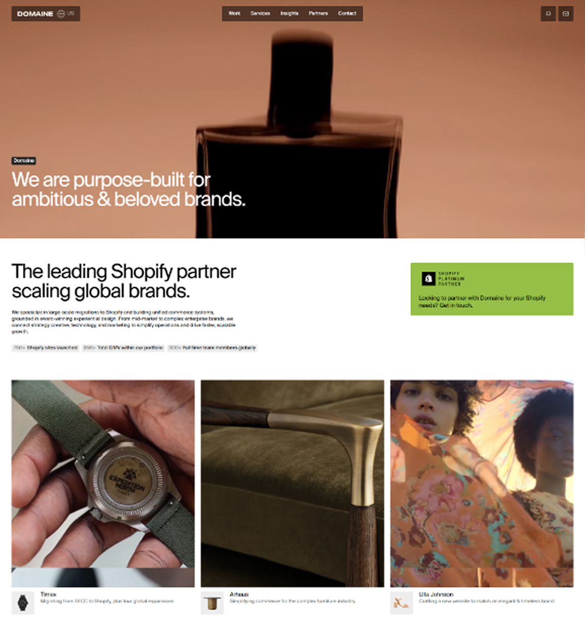 Domaine homepage screenshot Domaine homepage screenshot