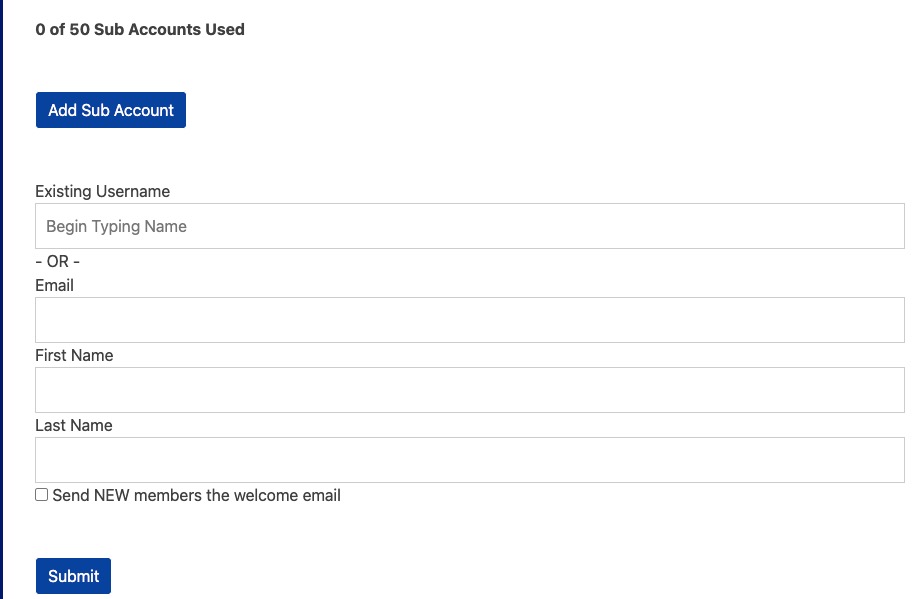 Adding user details
